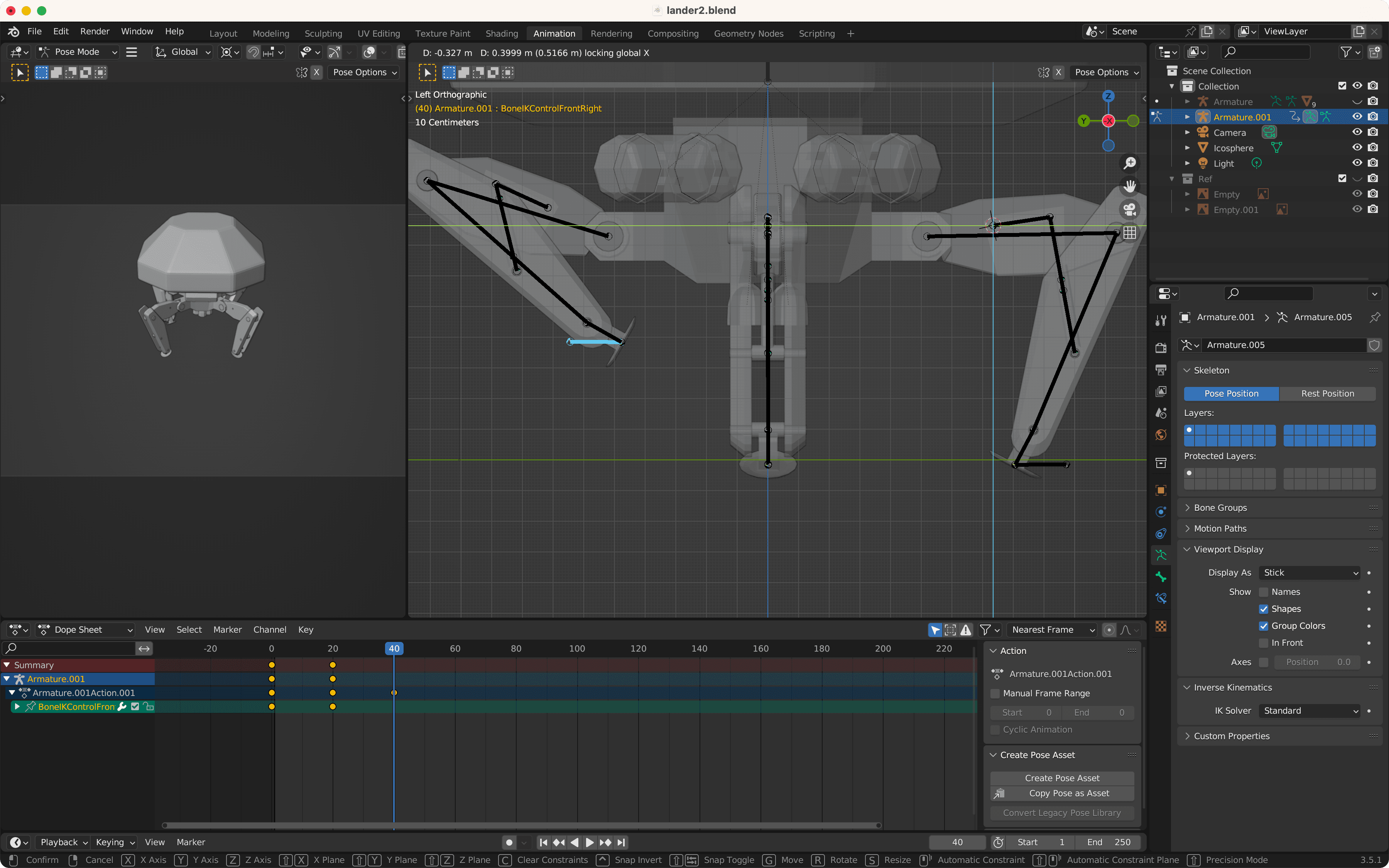 Screenshot of blender
