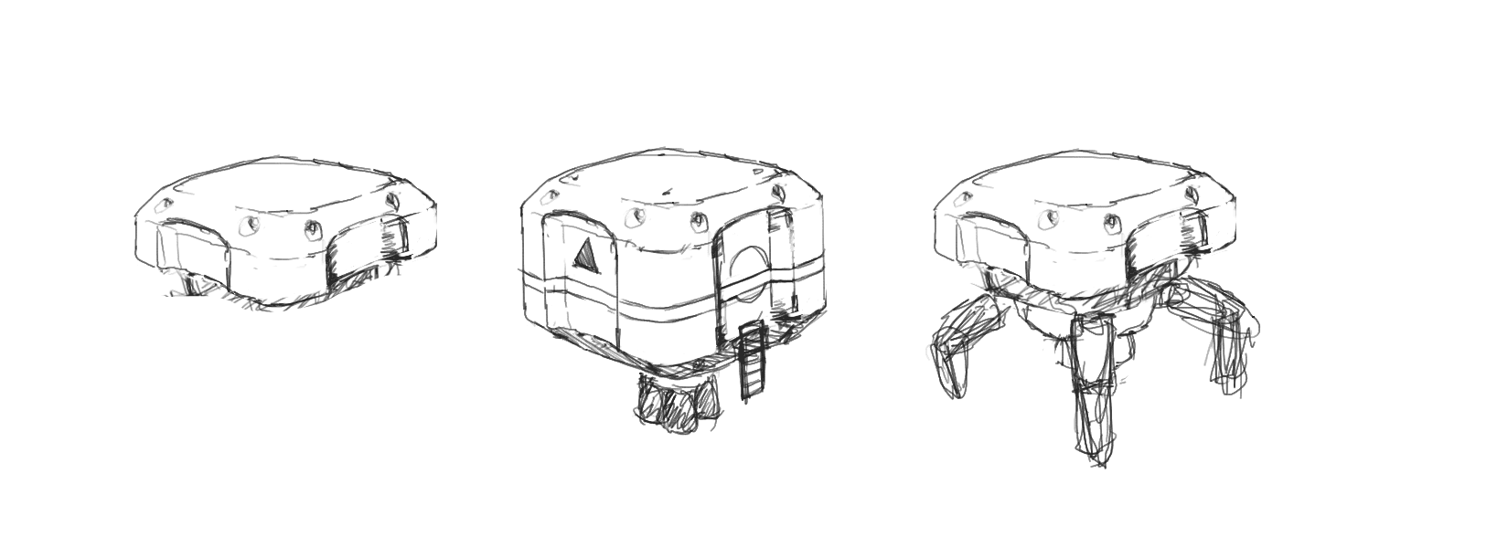 Sketches of lander design